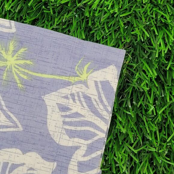 Campia Moda Hawaiian Floral Shirt XL 24x29 Purple Summer AOP - Picture 9 of 13